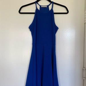 Royal blue midi dress